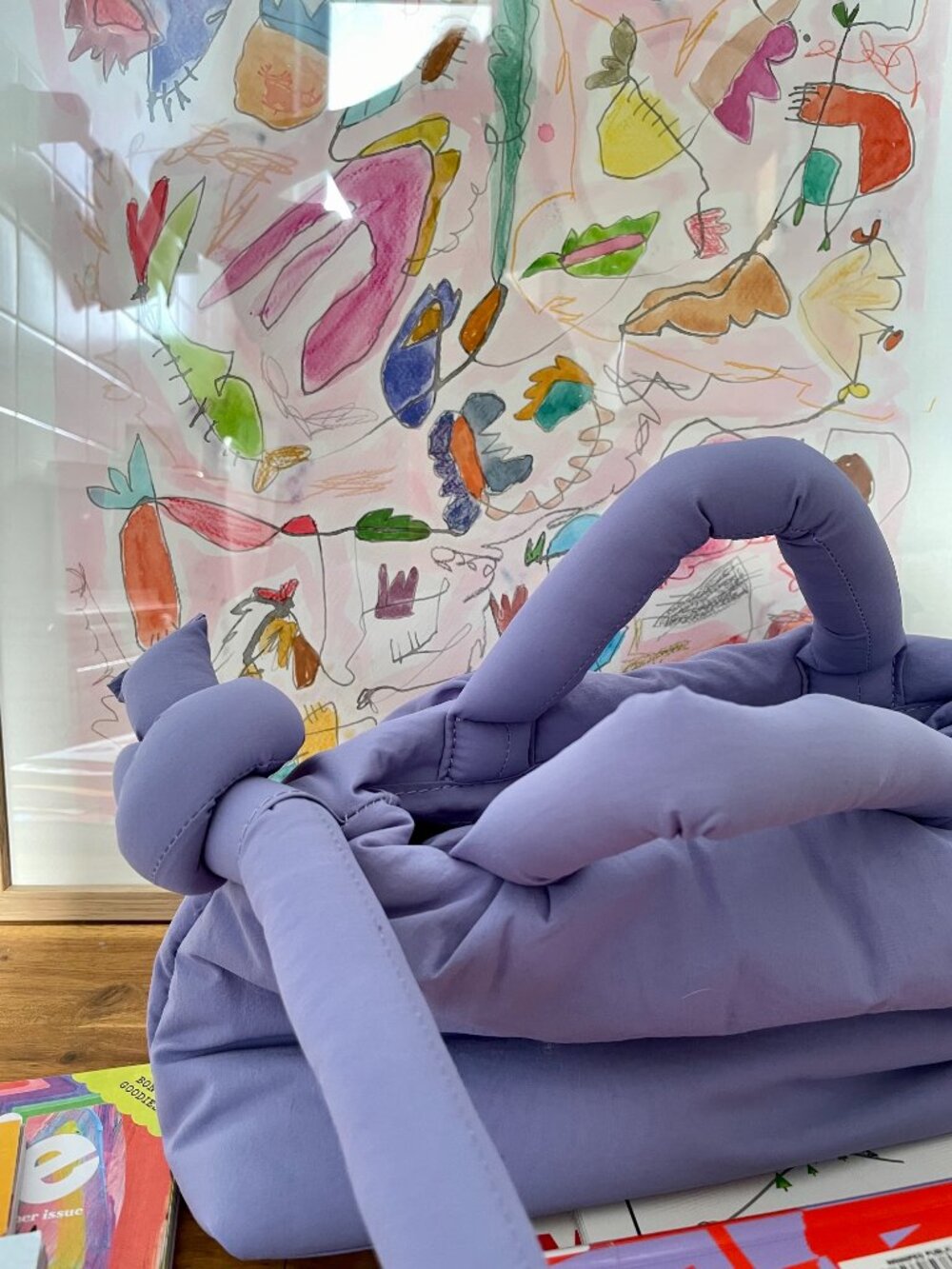 OLEND Lilac Mini Ona Soft Bag